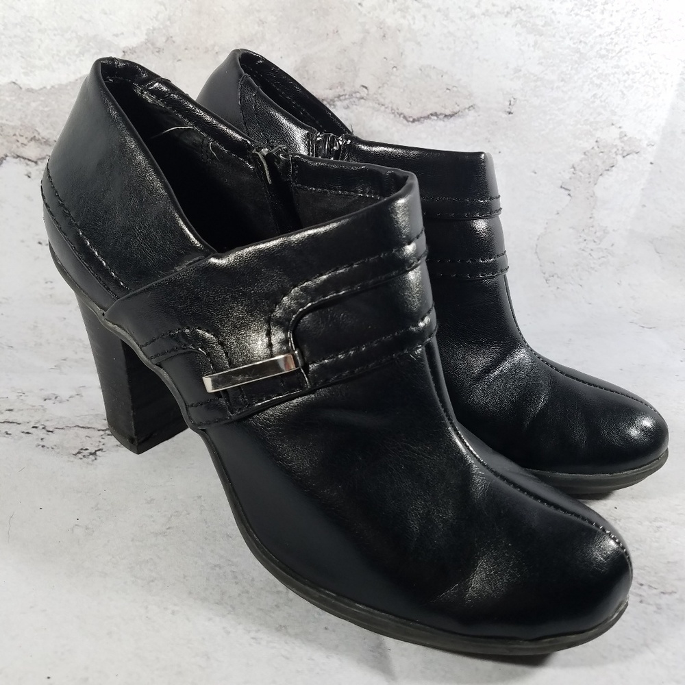 Liz Claiborne Flex Ankle Booties Boots Shoes Black